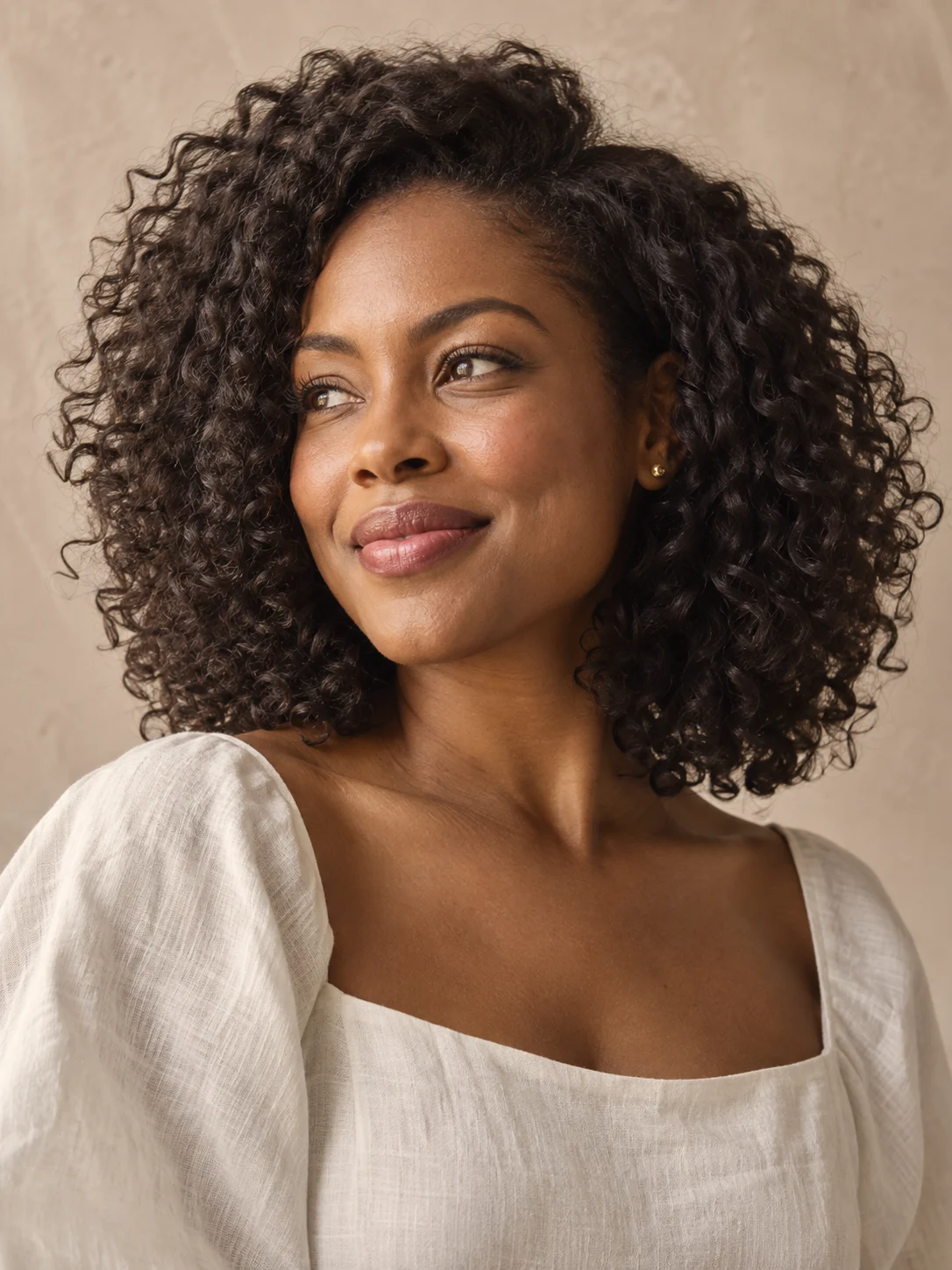 Shape that honours your curl pattern, with definition, softness and volume in all the right places. Your texture does the talking.